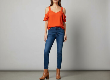 bluzka h m basic: Topshop, Топ жіночий, розмір L