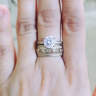 Zərgərlik əşyaları: Nişan, Üzük, Swarovski, Sarı qızıl, 585 Əyar — 3