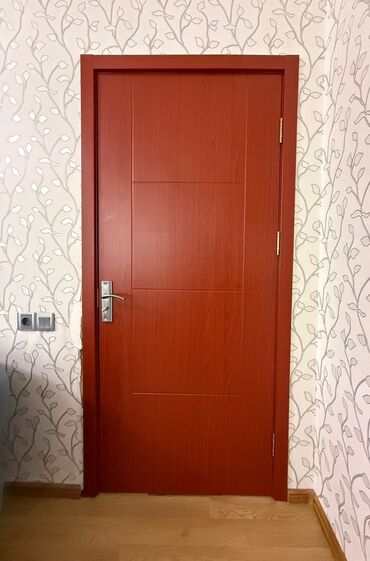 Digər tikinti materialları: Daxili otaq qapısı – modern minimal dizayn - Material: ağac