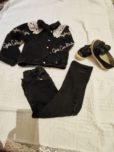 джинсы черные: Комплект, цвет - Черный, Б/у
