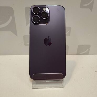 планшеты айфон: IPhone 14 Pro Max, Колдонулган, 128 ГБ, Deep Purple, Каптама, Кабель, 86 %