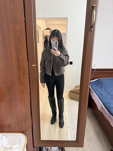 кожанную: Сапоги, 39, H&M, Новый, цвет - Черный — 6