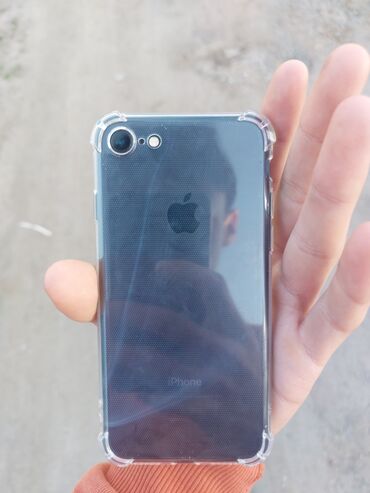 телефон apple: IPhone 7, Колдонулган, 128 ГБ, Black Titanium, Заряддоочу түзүлүш, Коргоочу айнек, 100 %