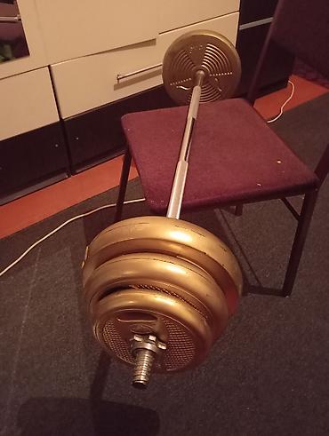 Ştanqlar və ştanq diskləri: Ştanq, Çəki: 22 kq, Yeni — 1