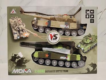 радиоуправляемые танки: Игровой набор MOKA 2.4GHz Infrared Battle Tank — радиоуправляемые — 1
