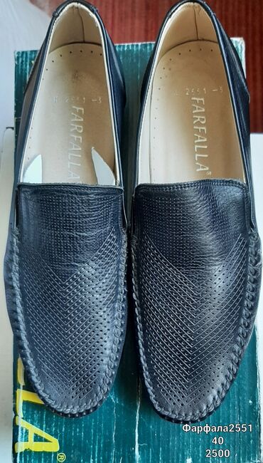 мужские сапаги: Летние мужские туфли-мокасины Фарфала2551. Турция кожа новые