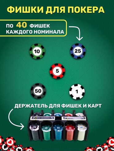Настольные игры: Набор для покера "Texas Hold'em" в металлическом кейсе — 2