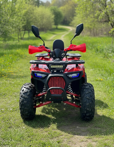 Ostali motocikli i skuteri: Crveni kvad sa LED svetlima, retrovizorima i zaštitnim elementima za — 1