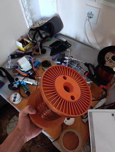 0,9 mm-lik emallı mis məftil. Motor,texnika,electronica servisi üçün