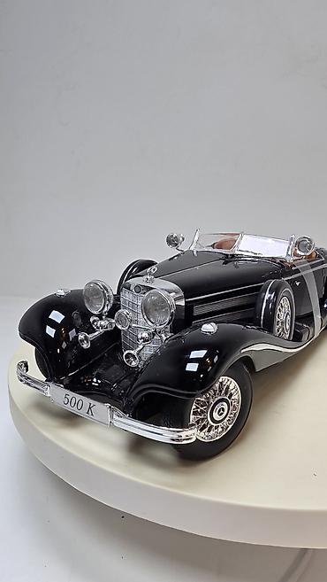Игрушки: Коллекционная масштабная модель ретро-родстера Mercedes-Benz 500 K. 🔥 — 15