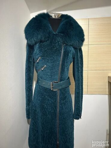 tiffany jakna: S (EU 36), With lining, Arctic fox, color - Turquoise