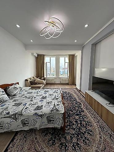 Посуточная аренда квартир: 1 комната, Люкс, элитка, Бишкек Парк ТРЦ, Душевая кабина, Постельное белье, Кондиционер — 24