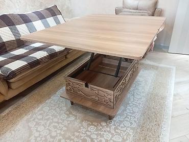 Ev və bağ: Düz masa, Transformer, Təkərsiz, Teksturalı laminat — 7