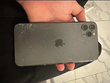 IPhone 11 Pro (задняя крышка треснута) - Цвет: тёмно‑зелёный