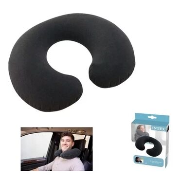 Дождевики: Intex 68675 надувная подушка, подголовник Travel Pillow Длина: 36 см