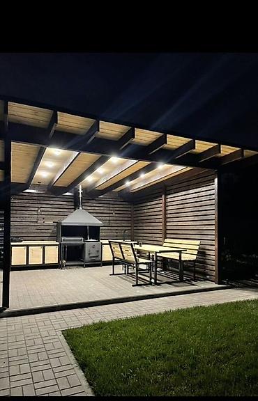 Садовая мебель: Уличные кухни/беседки под навесом в современном стиле делаем — 8