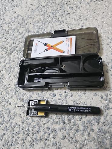 Portativ lehimləmə dəmiri dəsti Xüsusiyyətlər: - USB ilə qidalanan