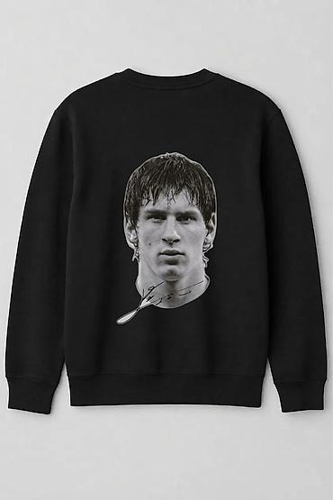 Svitşotlar: Qara sweatshirt - Ön hissə: sol döşdə ulduz formalı ağ futbol — 2