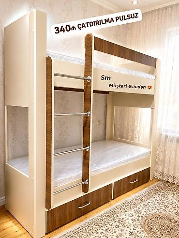 kreditle mebel sifarisi: Oğlan və qız üçün, Yeni, Çarpayı, Matras ilə, Siyirməli — 2