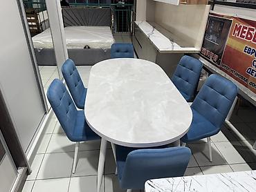 Кухонные столы и стулья: Кухонный стол и стул, цвет - Белый — 1