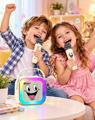 das utu: Uşaq karaoke seti – Omax - Dəst: portativ Bluetooth kolonka və 2 ədəd — 2