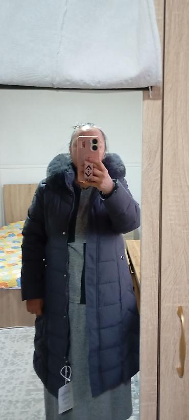 накидка: Женское стёганое пальто. Размер 46-48. Лёгкое и удобное. Капюшон и мех — 8