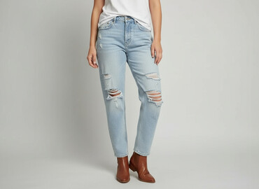 levis jeans mom fit: Jeansy damskie, rozmiar M
