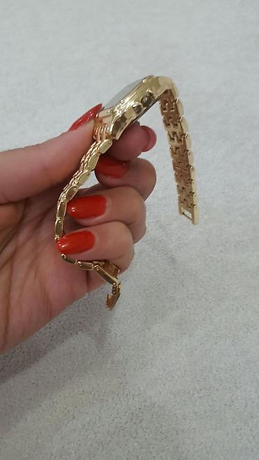 Наручные часы: Cartier A Class qol saatı - Korpus və qolbaq: qızılı rəngdə metal — 2