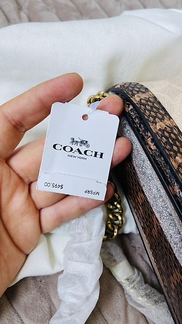 lining бу: Сумка Coach, оригинал. Фирменная канва+кожа+змеиная кожа. Канва coach — 9