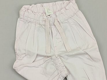 spodnie rozowe: Брюки для немовлят, 3-6 міс., 62-68 см, H&M, стан - Хороший