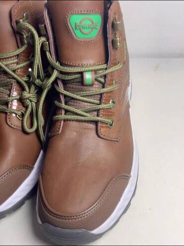 Ботинки: Зимние утепленные ботинки, натуральная кожа, толстая качественная — 21