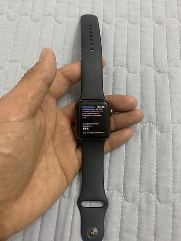 apple wat: Apple Watch Series 3, модель A1558, размер 38 мм. Корпус: Space Gray — 3