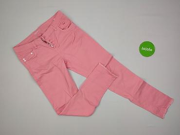cos trousers: Różowe damskie spodnie typu slim - Krój: slim, dopasowany - Rozmiar z — 2
