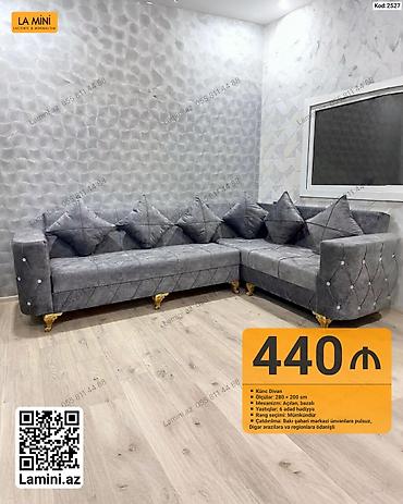 Mebel: Künc divan – Model kodu: 2527 - Ölçülər: 280 × 200 sm - Mexanizm — 1