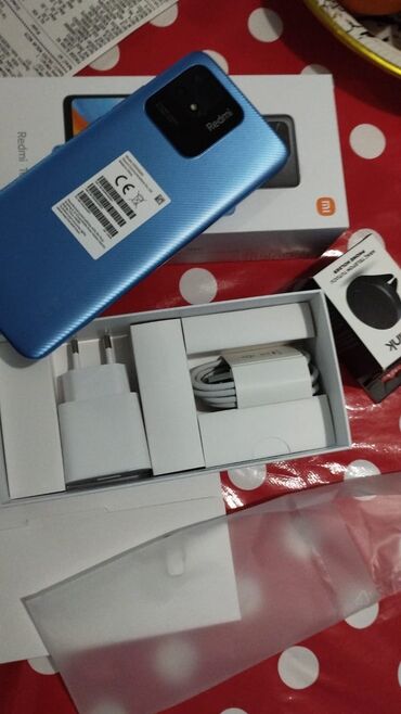 nar nomre 4 azn: Xiaomi Redmi 10C, 128 GB, rəng - Göy, 
 Barmaq izi