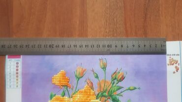 Şəkillər, tablolar: Готовая алмазная мозаика ПИОНЫ. Нужно лишь вставить в рамку. Стразы — 17