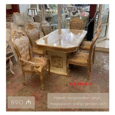 Dolablar: Qonaq otağı üçün, Yeni, 6 stul