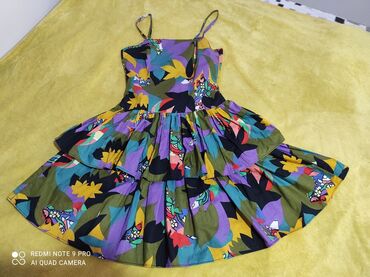 haljine od plisa prodaja: XS (EU 34), bоја - Šareno, Koktel, klub, Na bretele