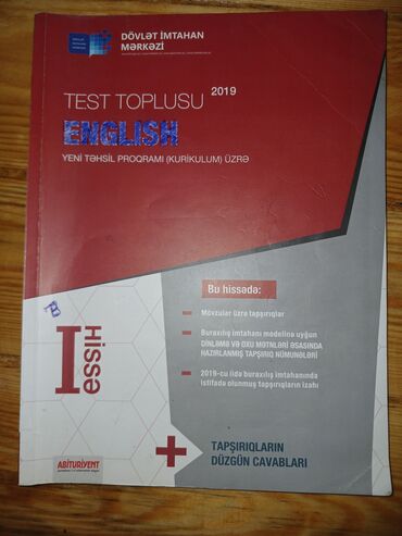 azerbaycan dilinden qayda kitabi: İngilis dili 1ci hissə test toplusu 2019