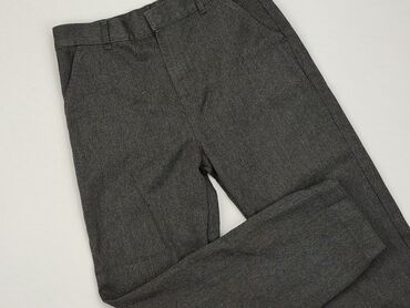 Spodnie: Spodnie dziecięce 11 lat, stan - Dobry, wzór - Jednolity kolor, kolor - Szary