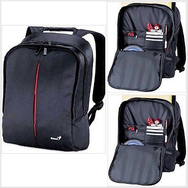 genius: Рюкзак, сумка Genius G - B1500 (15.4", Black/Red) новый, унисекс — 1