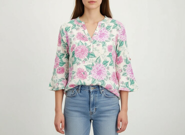 bluzki boho plus size: Cleve, Жіноча блуза, розмір M