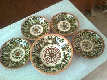 керамический: Набор керамической посуды. Украина, ручная работа 80-х годов