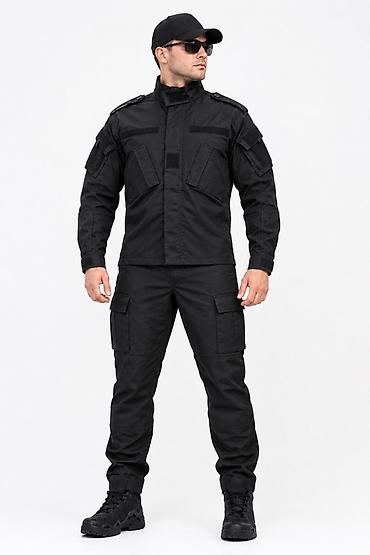 cool paltar: Taktiki forma dəsti – qara rəng - Komplekt: jaket (qollu üst geyim) + — 1