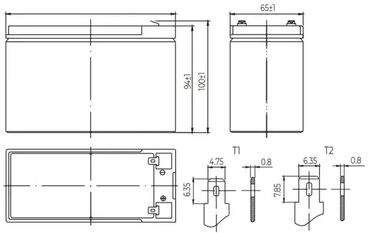meteorološka stanica lidl: Brand: NPP |x|x Model: NPP NP12V-7Ah, AGM BATTERY, C20=7AH, T2
