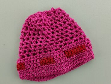 czapka różowa z pomponem: Cap, condition - Very good