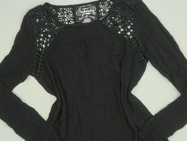 czerwona bluzki z bufkami: Superdry, Women's blouse, size S (EU 36)
