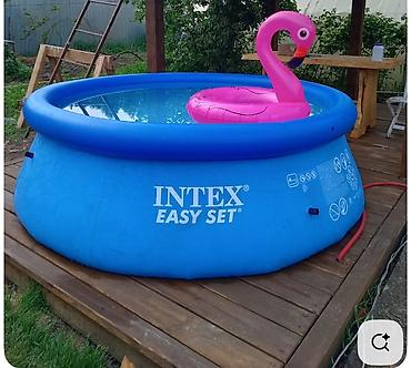прыгать: Надувной каркасный бассейн Intex Easy Set 3.66 м × 76 см - Диаметр — 2
