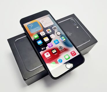 apple iphone 5g: IPhone 7 Plus, Б/у, 256 ГБ, Jet Black, Наушники, Зарядное устройство, Защитное стекло, 100 %