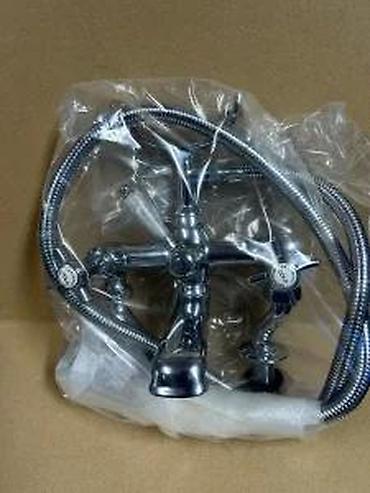 Slavine: Britanski „telephone style” set za kadu – slavina sa ručnom tuš — 21